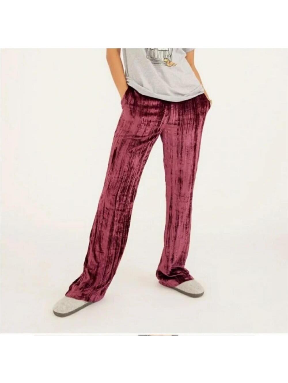 Kimchi Blue corduroy burgundy flare pants size 8